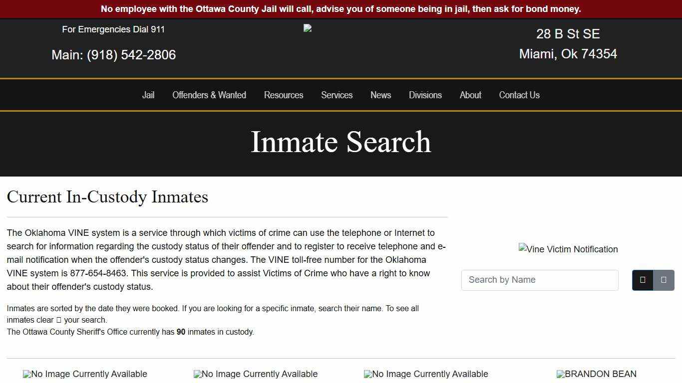 Inmate Search - Ottawa County Sheriff's Office
