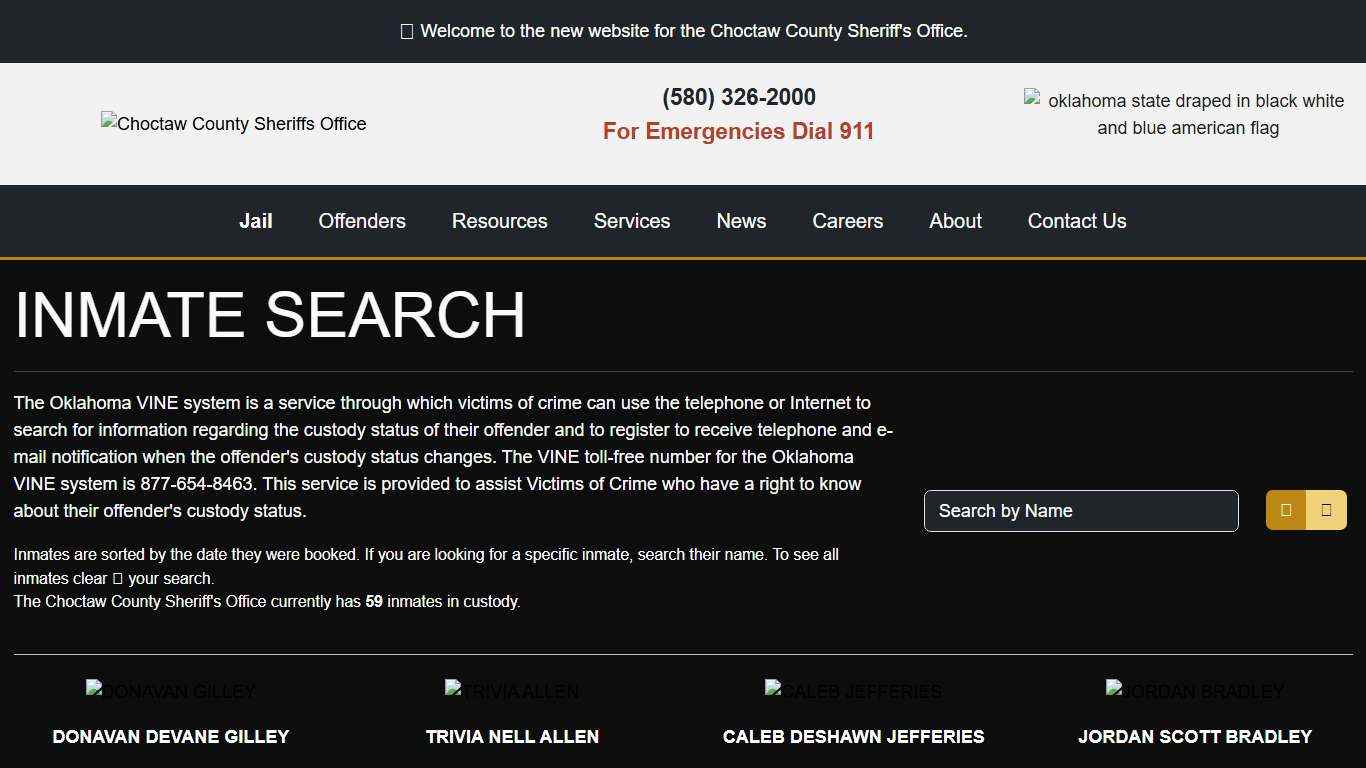 Inmate Search - Choctaw County Sheriff's Office